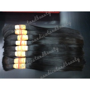 ผมแท้เกรด A ยาว18-20" ยืดสี 1 มัด 