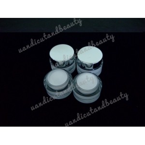 ผงปั้นดอกสีขาวWhite Acrylic Powder3D USA 15g จัดรายการ 