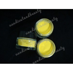 ผงปั้นดอกสีเหลือง Yellow Acrylic Powder 3D USA 50g จัดรายการ 